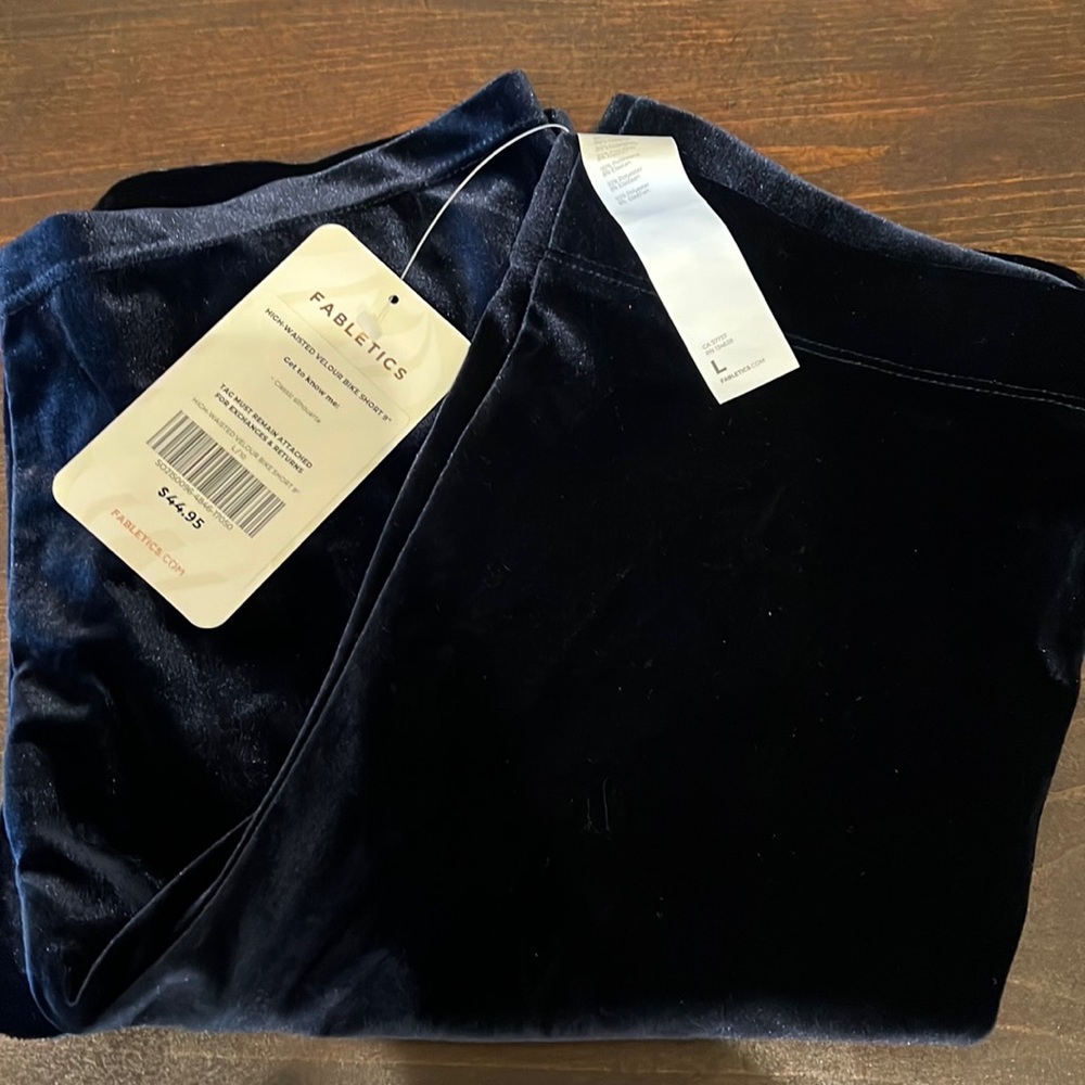 Fabletics Velvet Biker Shorts